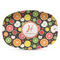 Apples & Oranges Plastic Platter - Microwave & Oven Safe Composite Polymer (Personalized)