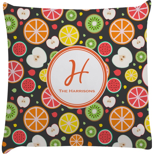 Custom Apples & Oranges Decorative Pillow Case (Personalized)