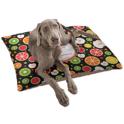 Apples & Oranges Dog Bed - Large w/ Name and Initial