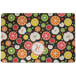 Apples & Oranges Dog Food Mat w/ Name and Initial