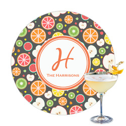 Apples & Oranges Printed Drink Topper - 3.25" (Personalized)