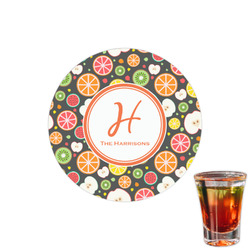 Apples & Oranges Printed Drink Topper - 1.5" (Personalized)