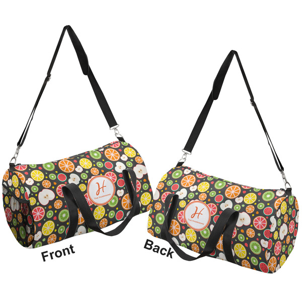 Apples & Oranges Duffle bag large front and back sides