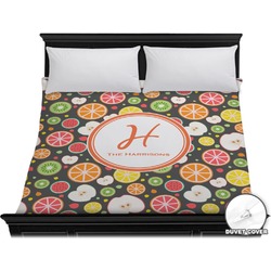 Apples & Oranges Duvet Cover - King (Personalized)