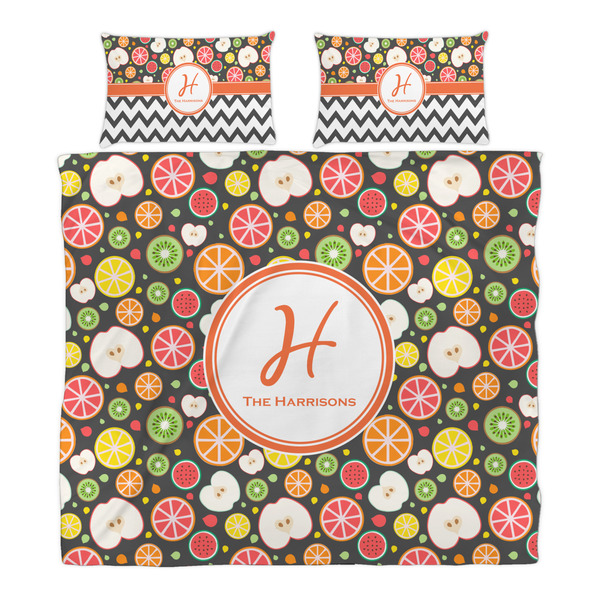 Apples & Oranges Duvet Cover Set - King - Alt Approval