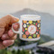 Apples & Oranges Espresso Cup - 3oz LIFESTYLE (new hand)