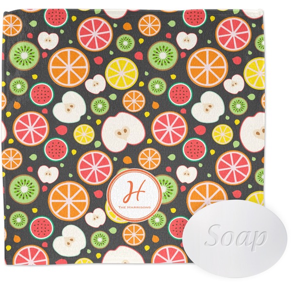 Apples & Oranges Wash Cloth with soap