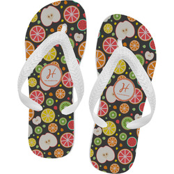 Apples & Oranges Flip Flops - XSmall (Personalized)