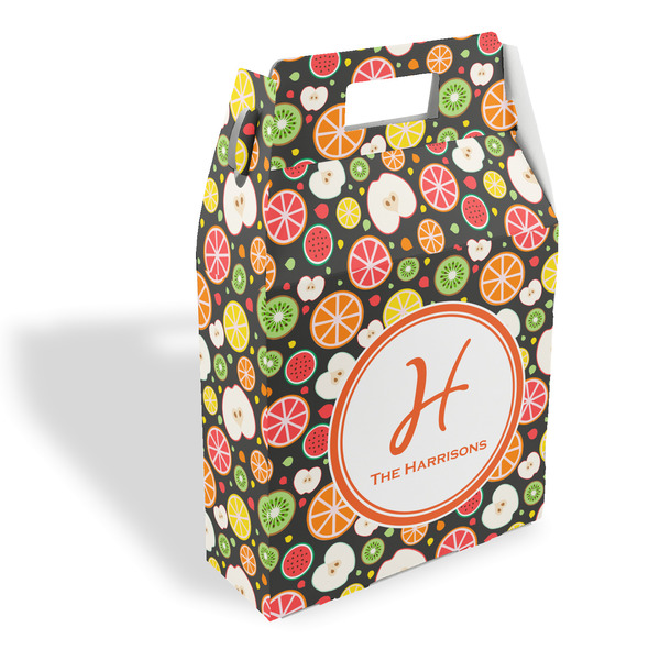 Custom Apples & Oranges Gable Favor Box (Personalized)