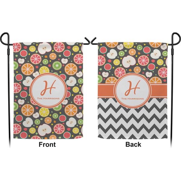 Apples & Oranges Garden Flag - Double Sided Front and Back