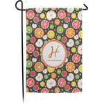 Apples & Oranges Small Garden Flag - Single Sided w/ Name and Initial