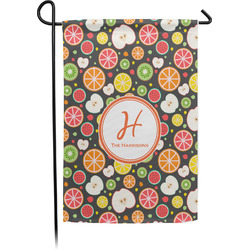 Apples & Oranges Small Garden Flag - Single Sided w/ Name and Initial