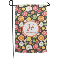 Apples & Oranges Small Garden Flag - Double Sided w/ Name and Initial