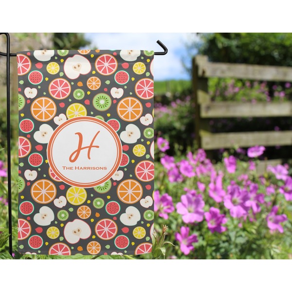 Apples & Oranges Garden Flag - Outside In Flowers