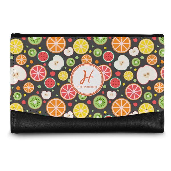 Custom Apples & Oranges Genuine Leather Women's Wallet - Small (Personalized)