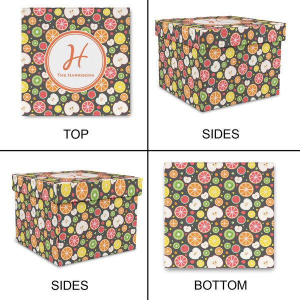 Apples & Oranges Gift Boxes with Lid - Canvas Wrapped - X-Large - Approval