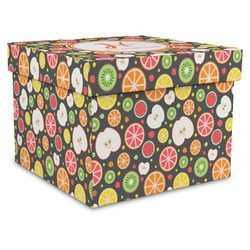 Apples & Oranges Gift Box with Lid - Canvas Wrapped - XX-Large (Personalized)