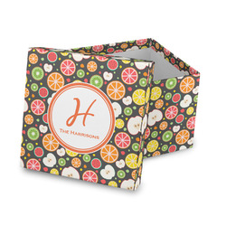 Apples & Oranges Gift Box with Lid - Canvas Wrapped (Personalized)