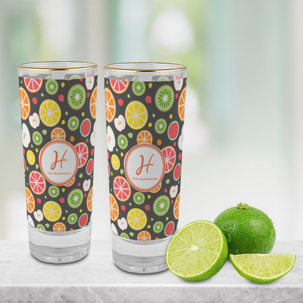 Apples & Oranges Glass Shot Glass - 2 oz - LIFESTYLE