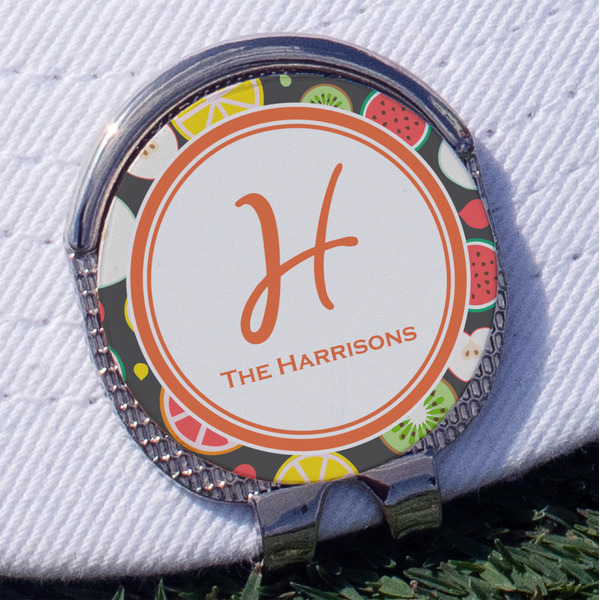 Custom Apples & Oranges Golf Ball Marker - Hat Clip