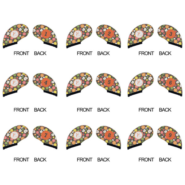 Apples & Oranges Golf Club Covers - APPROVAL (set of 9)