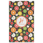 Apples & Oranges Golf Towel - Poly-Cotton Blend - Large w/ Name and Initial
