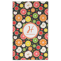 Apples & Oranges Golf Towel - Poly-Cotton Blend w/ Name and Initial