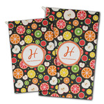 Apples & Oranges Golf Towel - Poly-Cotton Blend w/ Name and Initial