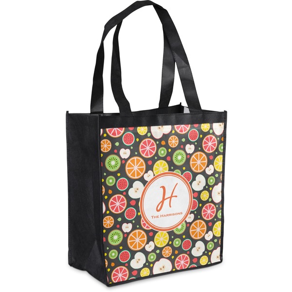 Custom Apples & Oranges Grocery Bag (Personalized)