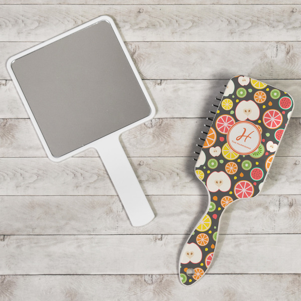 Apples & Oranges Hair Brush - In Context