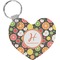 Apples & Oranges Heart Keychain (Personalized)