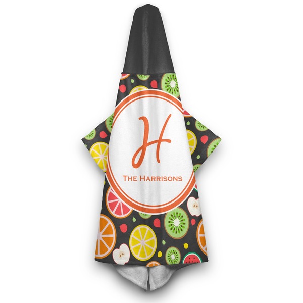 Apples & Oranges Hooded Towel - Hanging