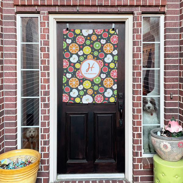 Apples & Oranges House Flags - Double Sided - (Over the door) LIFESTYLE