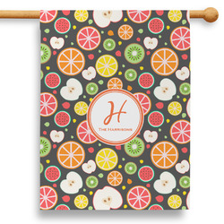 Apples & Oranges 28" House Flag - Double Sided (Personalized)