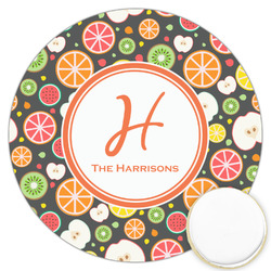 Apples & Oranges Printed Cookie Topper - 3.25" (Personalized)