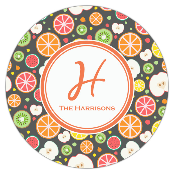 Apples & Oranges Icing Circle - Large - Single