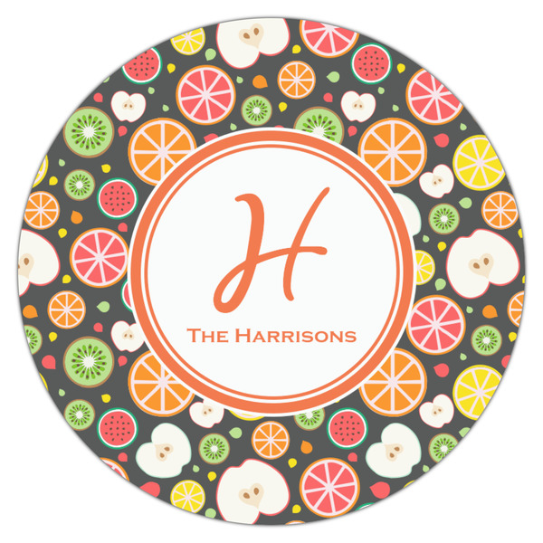 Apples & Oranges Icing Circle - Medium - Single