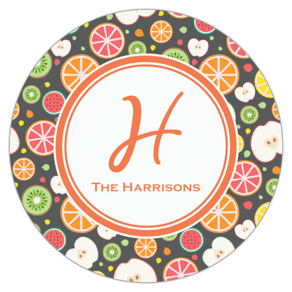 Apples & Oranges Icing Circle - Small - Single