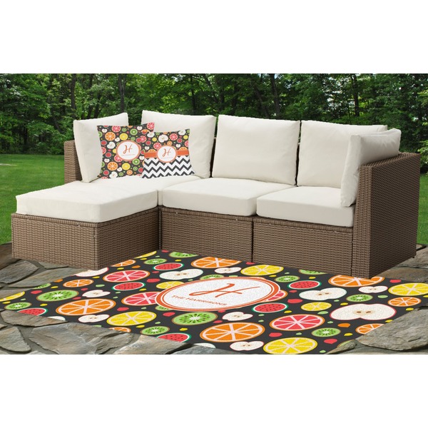Apples & Oranges Outdoor Mat & Cushions