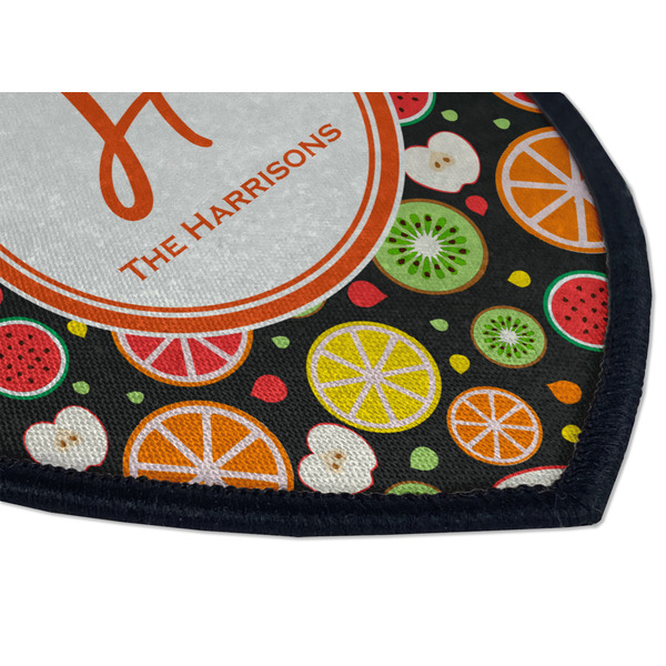 Apples & Oranges Iron on Shield 3 Detail