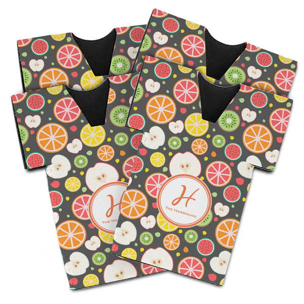 Apples & Oranges Jersey Bottle Cooler - Set of 4 - MAIN (flat)