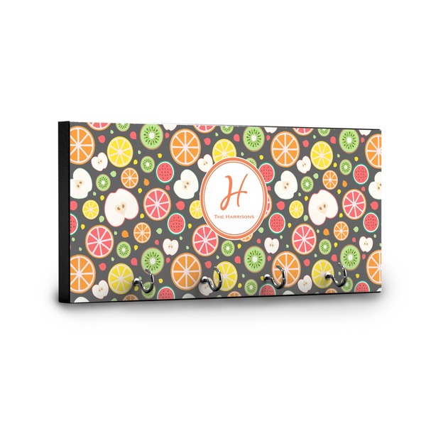 Apples & Oranges Key Hanger - Front View with Hooks