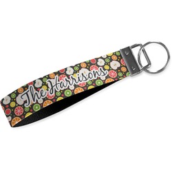 Apples & Oranges Webbing Keychain Fob - Large (Personalized)