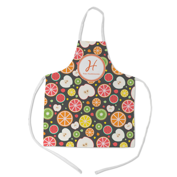 Custom Apples & Oranges Kid's Apron w/ Name and Initial
