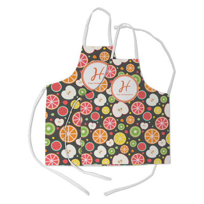 Apples & Oranges Kid's Apron w/ Name and Initial
