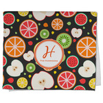 Apples & Oranges Kitchen Towel - Poly Cotton w/ Name and Initial