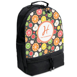 Apples & Oranges Backpacks - Black (Personalized)