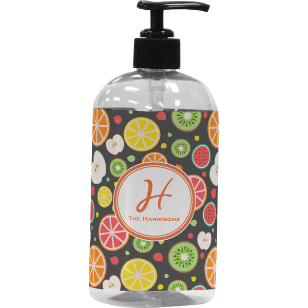 Custom Apples & Oranges Plastic Soap / Lotion Dispenser (Personalized)