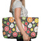 Apples & Oranges Large Rope Tote Bag - In Context View