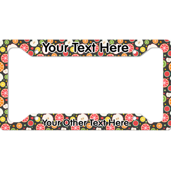 Custom Apples & Oranges License Plate Frame (Personalized)